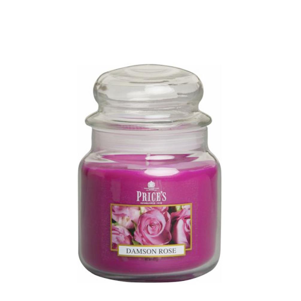 Price's Damson Rose Medium Jar Candle £14.39